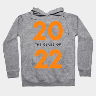 Class Of 2022 Graduate. Simple Typography Orange Graduation 2022 Design. Hoodie